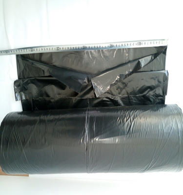 Bolsas negras recicladas en rollos para basura Aceptamos pedidos personalizados 5-100 mic de espesor