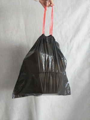 15Pcspack Bolsa de basura de plástico colorido Rollo de basura para la cocina Compostable