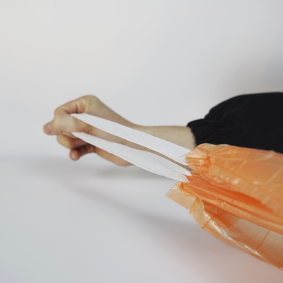 Bolsa de basura negra de plástico HDPE para cocina y sala de estar
