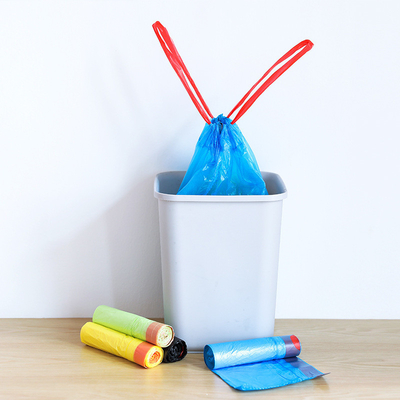 72L 20Inch Flex recicla 35L plástico 1 tonelada 100 litros bolsas de basura portátiles de cuerda de tira