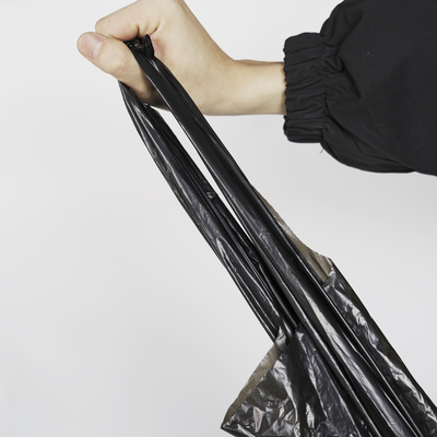 Cerradura por cuerda de tracción Bolsas de basura medianas y grandes para el manguito de sellado Material HDPE/LDPE/LLDPE