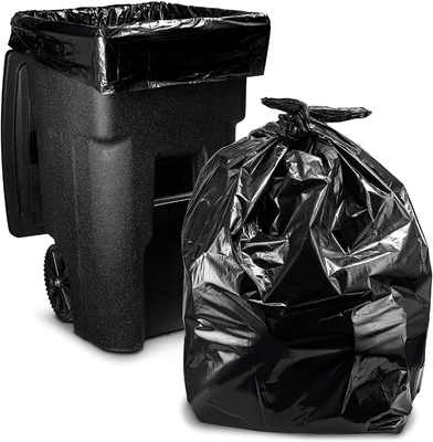 Bolsas de basura negras personalizadas para uso doméstico y industrial Bolsas de basura de plástico grandes y pesadas