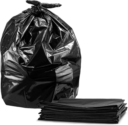 Bolsas de basura negras personalizadas para uso doméstico y industrial Bolsas de basura de plástico grandes y pesadas