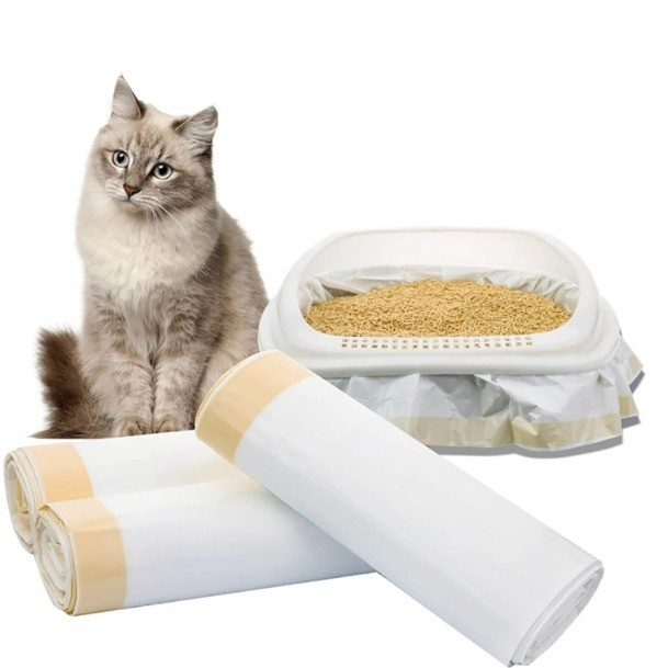 PLA PBAT Material de la estructura de la bolsa de baño para la eliminación fácil y ecológica de los desechos de mascotas