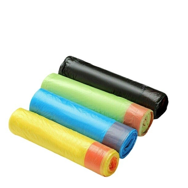 Pedido personalizado Bolsas de basura de cuerda fuerte Bolsas de basura de cocina mediana Bolsas de basura blancas