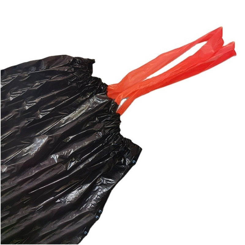 Materiales de PE ecológicos 13 galones de color de cuerda de tira de basura perfumada