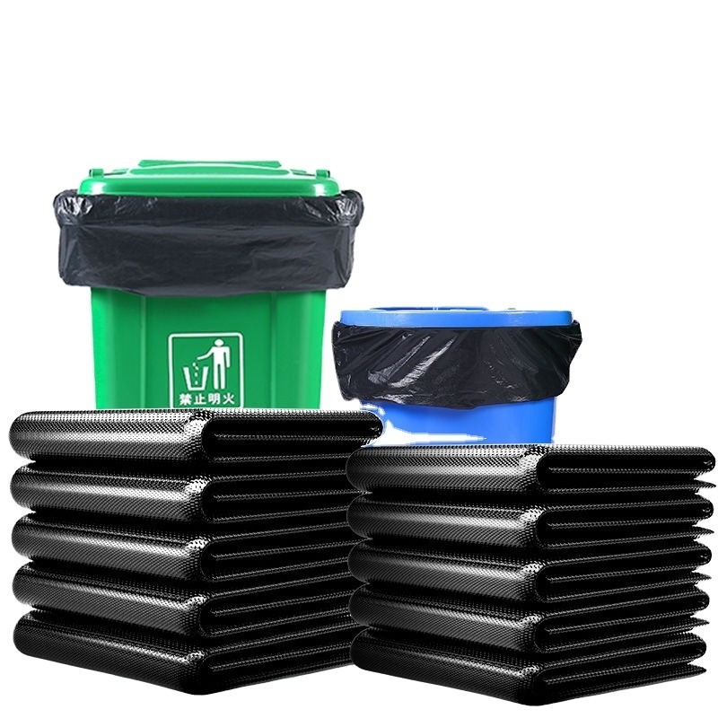 Bolsas de basura industriales pesadas y negras para contenedores de basura de exterior Productos domésticos
