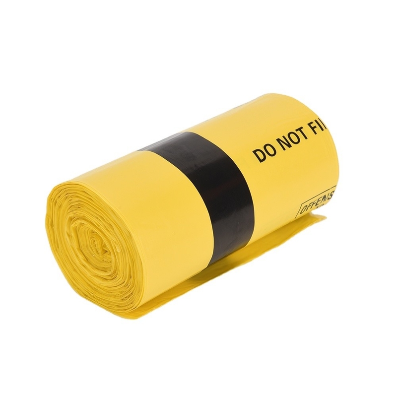 Autoclave rojo amarillo Bolsas de basura médica de plástico Bolsas de basura de residuos Bolsas de riesgo biológico en rollo