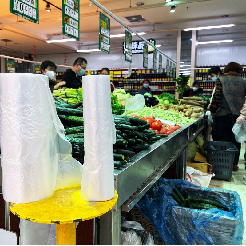 Bolsas de embalaje de alimentos de plástico HDPE de color personalizado Bolsas de rollo con espesor personalizado