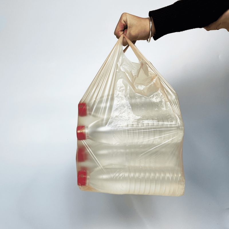 Bolsa de compras de supermercado para el embalaje de alimentos y verduras