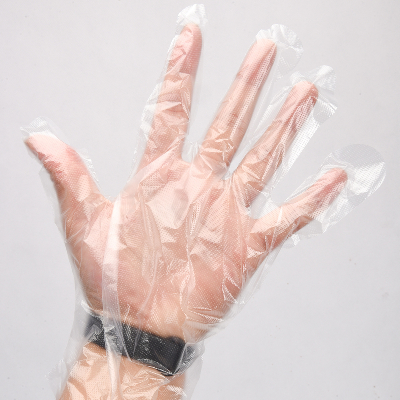 Guantes de HDPE de espesor medio para limpieza desechable de calidad alimentaria sin fugas Guante de vinilo