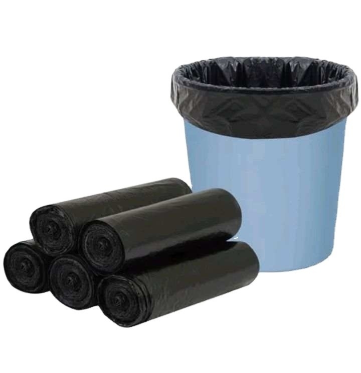 Seal de sellamiento del mango de sello térmico Bolsas negras desechables de basura con certificado BSCI/ISO/SGS