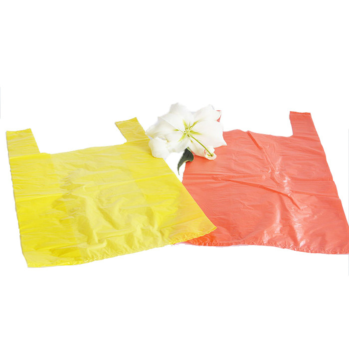 Bolsas de camisetas personalizadas para compras verde o según lo solicitado 5-100 micrómetros de espesor