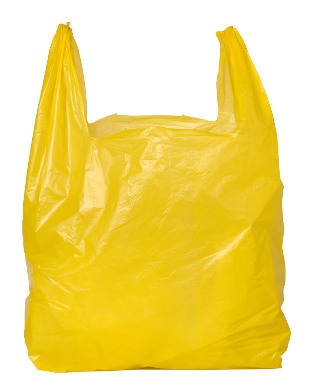 Se aceptan bolsas de plástico para camisetas y bolsas de plástico para compras