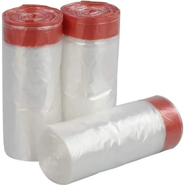 Envase de cocina transparente PE Bolsa de basura de basura de polvo 5-50 mic Espesor Ecológico