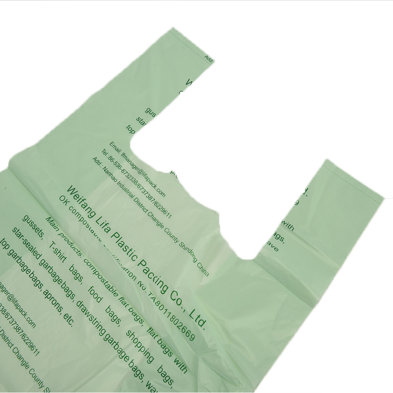 Logotipo personalizado PP Maíz, almidón biodegradable, frutas y verduras en rollos