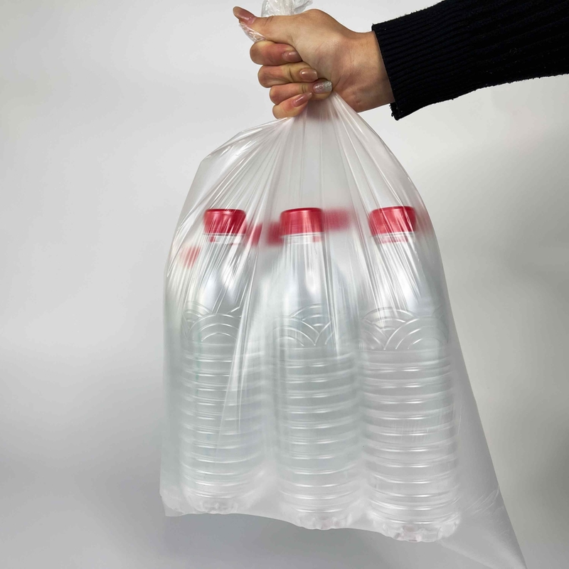 Supermercado Bolsa de basura de plástico de tipo rollo para el hogar con boca plana y punto de ruptura