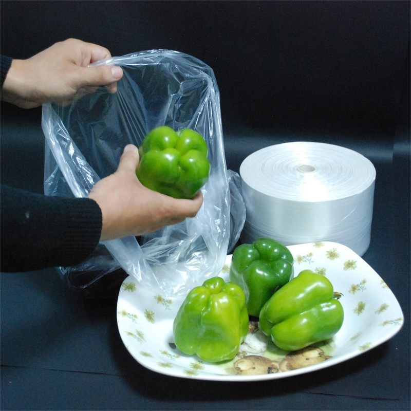 5-40 mic de espesor Embalaje de alimentos Bolsas de verduras y frutas para soluciones de embalaje de alimentos