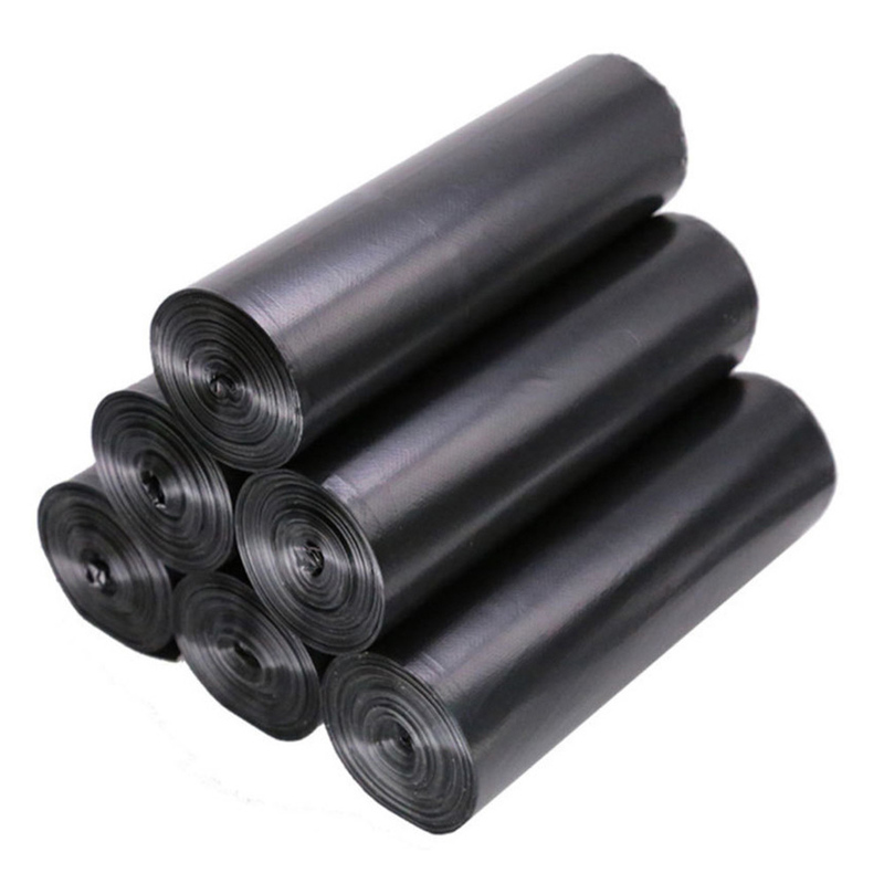 Bolsas de basura portátiles grandes de plástico HDPE hechas de materiales reciclados para el hogar