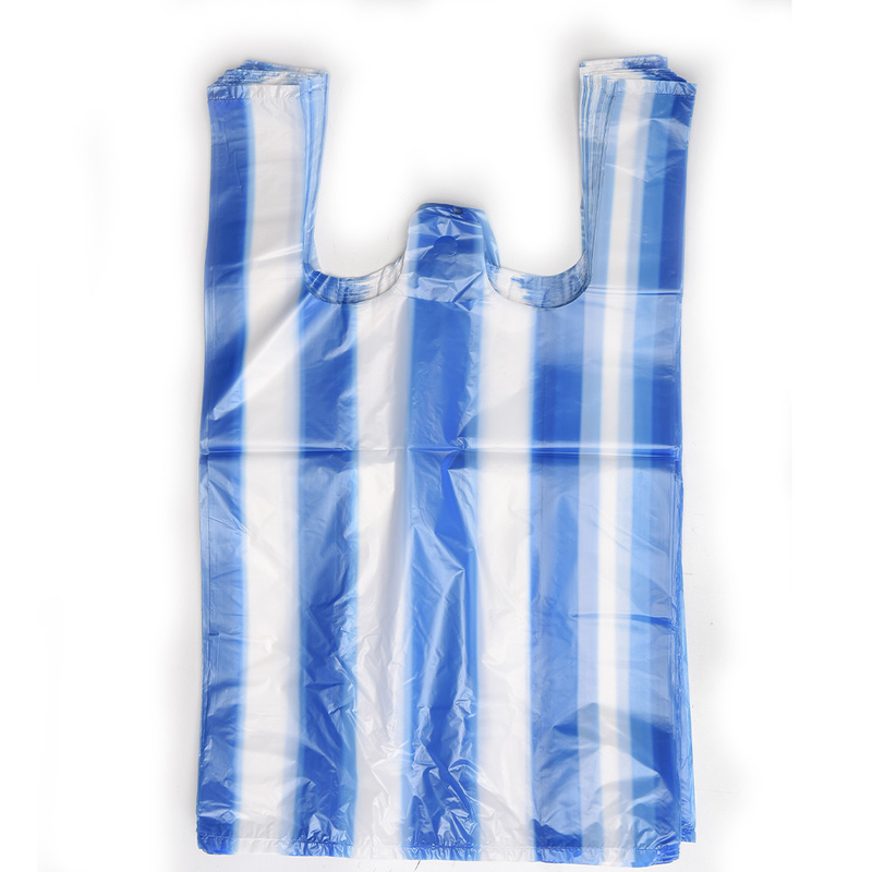 Bolsas de compras de plástico de camisetas de HDPE LDPE LLDPE personalizadas