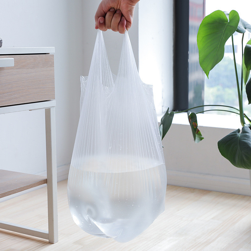 Bolsa de mango de fondo cuadrado para supermercados ecológicos Compras de necesidades diarias