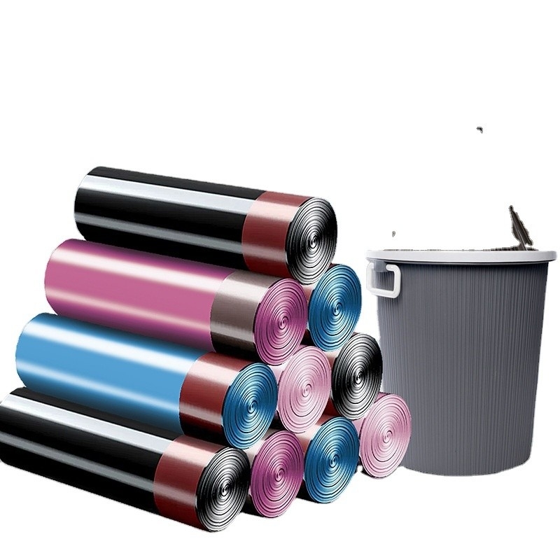 Rechazo de cuerda de tira Compostable Biodegradable Bolsa de basura para el hogar 5 13 30 39 galones de basura