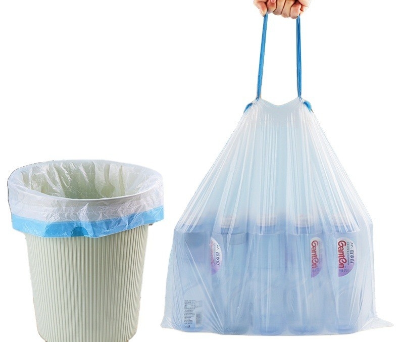 Muestra 13 20 30 40 42 55 galones Bolsa de basura de cuerda de tira para casa y restaurante