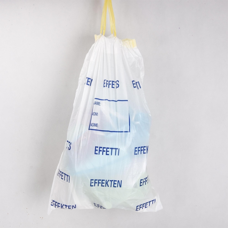 Saco de basura de plástico de color verde o personalizado en rollo con un grosor de 5-50 micrómetros