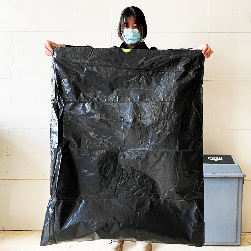 5-50 mic Espesor Pedido personalizado Plástico Negro Rechazar Basura Basura Bolsa de embalaje