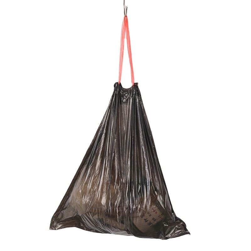 Bolsa de basura biodegradable de HDPE/LDPE de 13 galones en rollo de color beige con material LLDPE