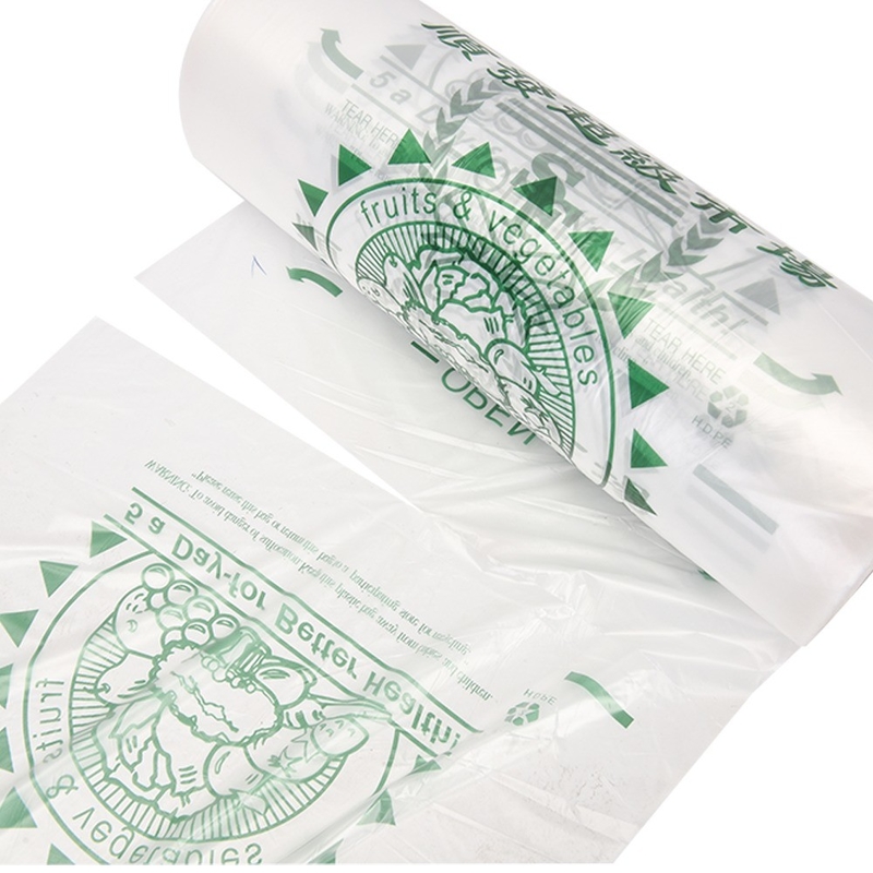 Impresión flexible Bolsa de compras de plástico HDPE Impresión de grabado personalizada para y ecológica